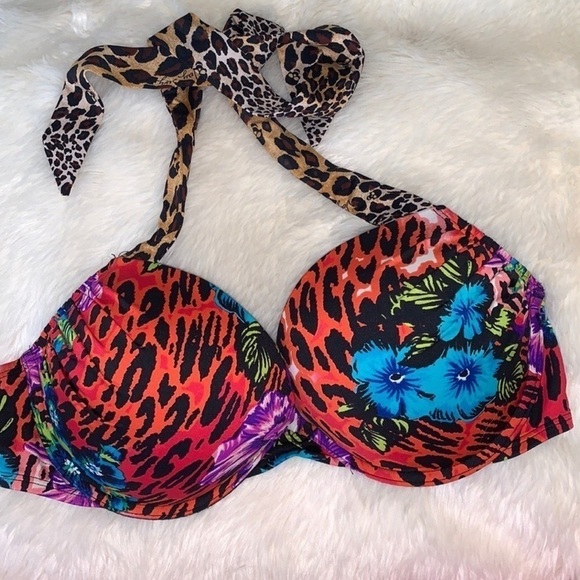 Victoria’s Secret Tropical Cheetah Bombshell Bikini Top - Picture 1 of 4